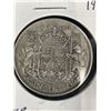 Image 2 : 1946 Canadian Silver 50 Cents Coin in Cardboard Holder