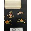 Image 2 : 5 Vintage Brass Canada Pins/Box