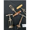 Image 2 : 5 Antique Corkscrews