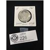 Image 1 : 1965 Silver Canadian 50 Cent Coin In Cardboard Holder