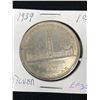 Image 2 : 1939 Canadian Silver Dollar In Cardboard Holder