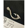 Image 2 : A SuperbHeavy Engraved Sterling Hook Pendant