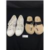 Image 1 : Michael Kors MK Signature Sneakers Size 9 & Michael Kors Leather Thongs Size 9.5