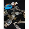 Image 2 : Lot of Wrist Watches - As Found Plus Small Bag of Jewellery Pieces