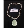 Image 1 : Vintage Green Stone Pendant Necklace
