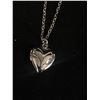 Image 2 : Vintage Sterling Silver with Dainty Hinged Heart Locket Pendant Necklace