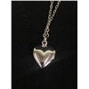 Image 3 : Vintage Sterling Silver with Dainty Hinged Heart Locket Pendant Necklace