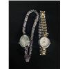 Image 2 : Lot of 3 Ladies Quartz Watches - Need Batteries