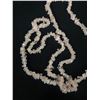 Image 2 : Natural Rose Quartz Stone Necklace  - 36" Length