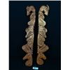 Image 1 : 2 Approximately 30" Tall Native Carvings - Signed