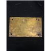 Image 2 : Vintage 3 x 5" Brass Plate Brown Fraser and Co Ltd Vancouver BC