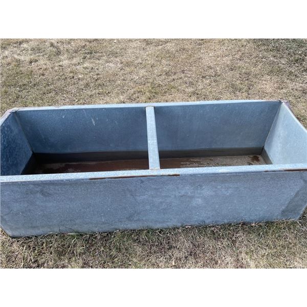 Galvanized water trough