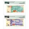 Image 2 : Central Bank of Belize, 1990, Pair of Issued Banknotes