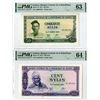 Image 1 : Banque Centrale de la Republique, 1971, Issued Banknote Pair.