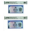 Image 1 : Reserve Bank of Rhodesia, 1979 Sequential Banknote Pair, One is "Top Pop.