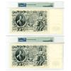 Image 2 : State Credit Note, 1912 (ND 1912-17) Issued Sequential Banknote Pair
