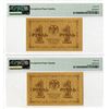 Image 2 : State Treasury Note, 1918, Pair of Issued Banknotes