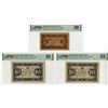 Image 1 : State Currency Note, 1923, Trio of Issued Banknotes