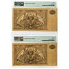 Image 2 : Government Treasury Notes. 1919. Pair of Issued Banknotes
