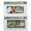Image 1 : Saudi Arabian Monetary Agency, ND (1983-1999)/AH1379 AH1419 Issued Banknote Pair