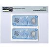 Image 2 : Banco Central de Venezuela, 1989. Specimen Uncut Pair of Banknotes