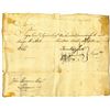 Image 1 : Revolutionary War Connecticut, 1778 Promissory Note Signed by Fenn Wadsworth and Jedediah Huntington