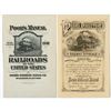 Image 1 : ABNC Intaglio Printed 1888 and 1916 Advertising Front Pages from Poor's Railroad Manual