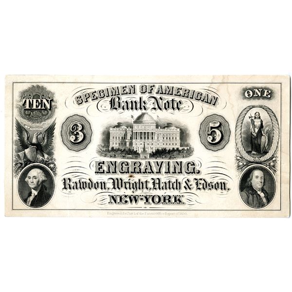 Rawdon, Wright, Hatch & Edson, 1850 Advertising Note.