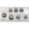 Image 1 : American President & Businessmen Proof Vignette Group of 7, ca.1850 to 1890's.