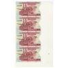 Image 1 : DuraNote Uncut Vertical Strip of 4 notes, ND  1980-90's Specimen DuraNote Polymer Notes.