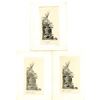 Image 1 : Bureau of Engraving & Printing, 1896 Progress Proof Trio Engraved by Robert Ponickau.