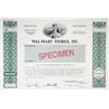Image 1 : Wal-Mart Stores, Inc. 2006 Specimen Stock Certificate