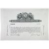 Image 1 : Warner Bros. Pictures, Inc., 1950-60's, Progress Proof Stock Certificate.