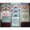 Image 1 : Seaboard Air Line Railway Specimen Bond Assortment of 10 Different Bonds, ca.1900-1930