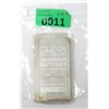 Image 1 : 10 Oz. .999 Silver Johnson Matthey Bar