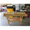 Image 1 : Wood Working Bench - 55" x 20" x 35" tall