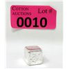 Image 1 : 1 Oz .999 Silver Yeager's Poured Silver 3D Cube