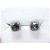 Image 1 : New 2 CT Mystic Topaz & Diamond Earrings