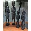 Image 1 : 4 Vintage African Carved Wood Statues