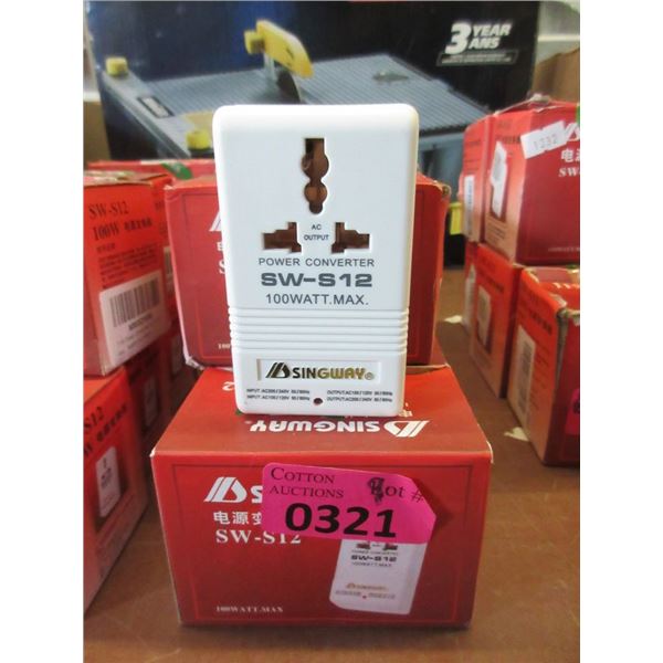 9 New Singway SW-S12 Plug in Power Converters