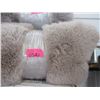 Image 1 : 4' x 6' Taupe Fun Fur Area Carpet