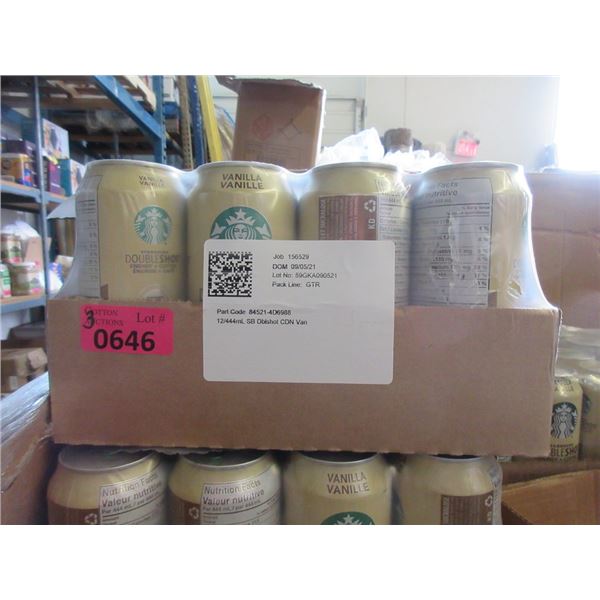 3 Cases - Starbucks Vanilla Double Shot Energy