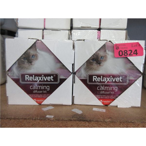 6 Relaxivet Cat Calming Diffuser Kits