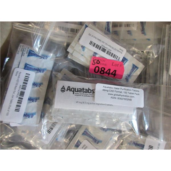 50 Packs of Aquatabs Water Purification Tablets