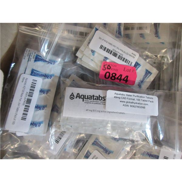 50 Packs of Aquatabs Water Purification Tablets