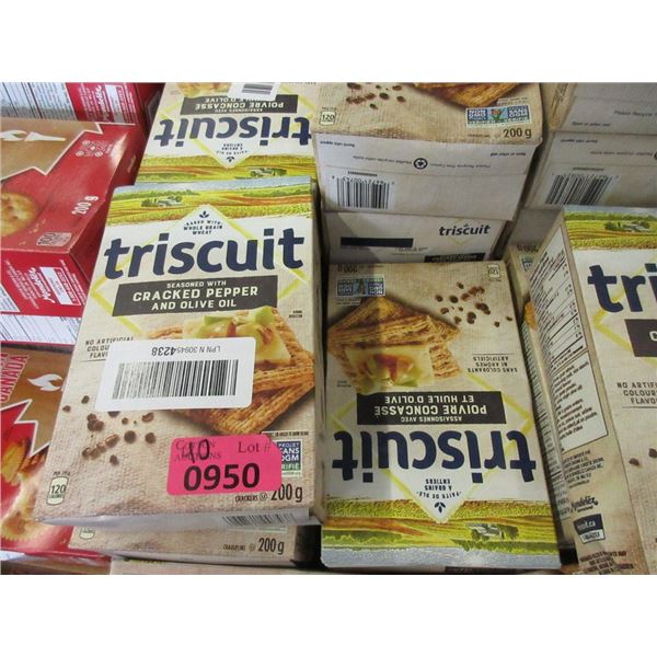 40 x 200 g Boxes of Triscuit Crackers