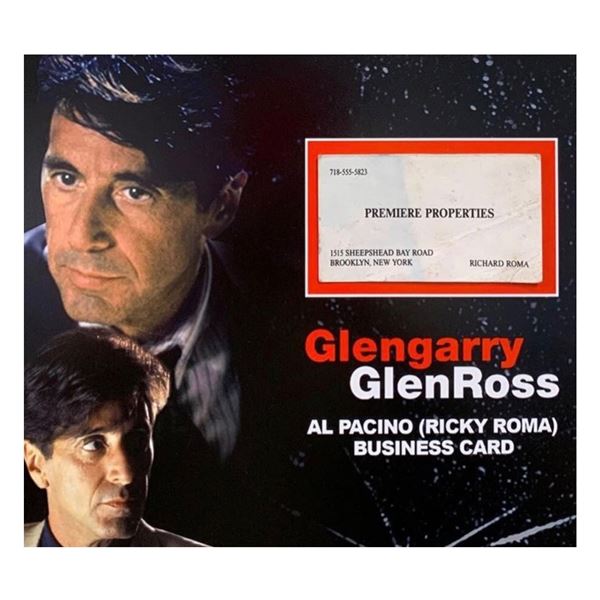 Glengarry Glenross (1992) Al Pacino Business Card