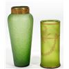 Image 3 : Group of Green Glass, incl. Art Nouveau Jar (5)