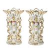 Image 1 : Pair Dresden Style Vases, Late 19th/Early 20th Century