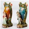 Image 2 : Pair of Art Nouveau Style Figural Vases